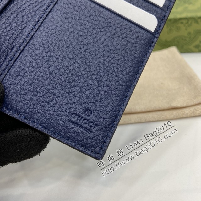 Gucci專櫃古馳最新款飾Gucci標識長款卡片夾男士卡包 jh2490型號：771159